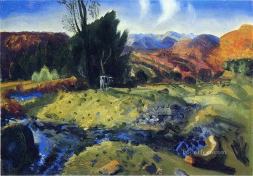 秋の小川の風景 ジョージ・ウェスリー・ベローズ Oil Paintings